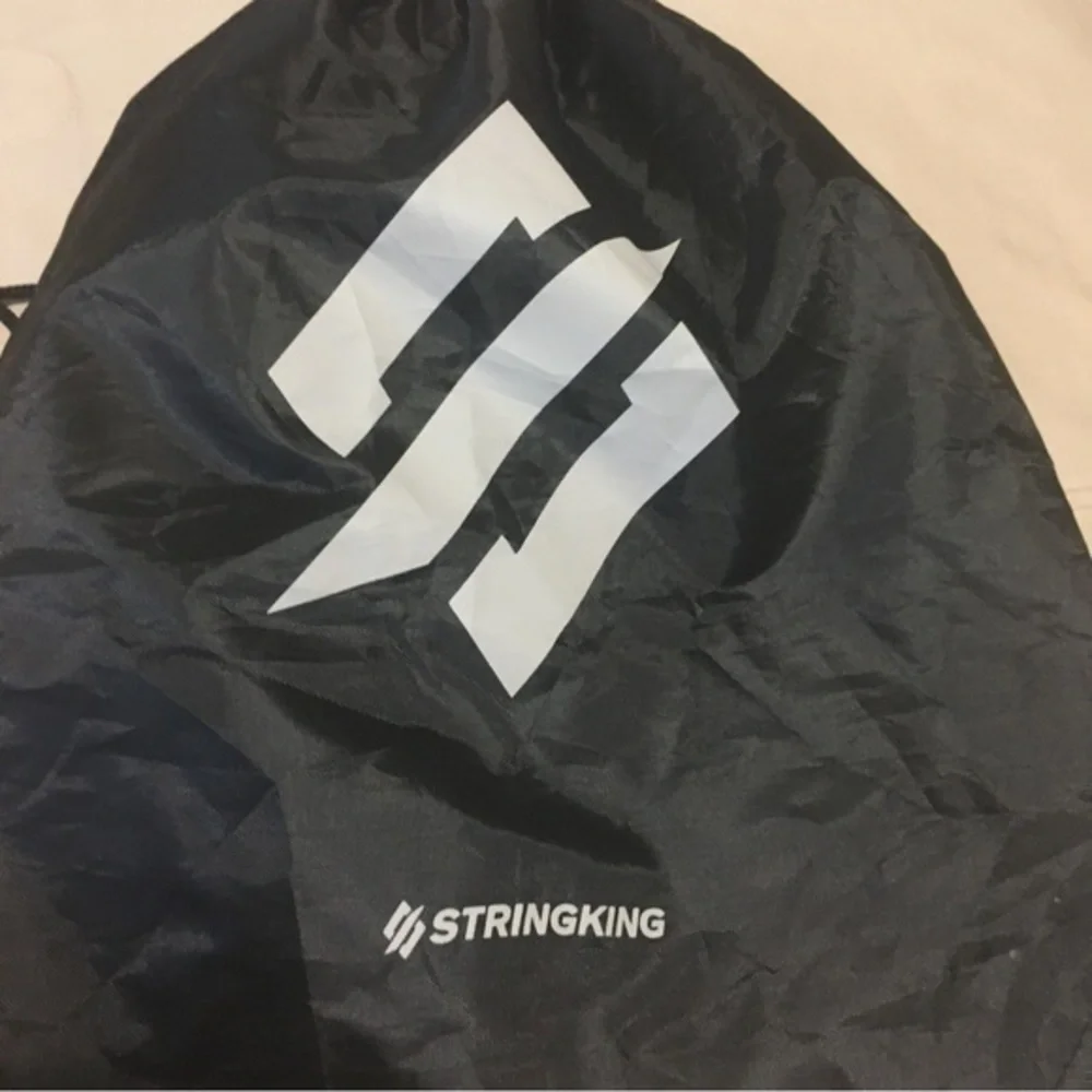 String king black backpack cinch sack NWOT